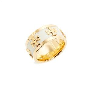 Tory Burch Logo Enamel Ring
